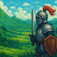 Knight in Green Mountains
