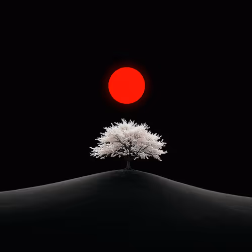 Red Moon and White Tree
