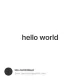 hello world