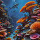 underwater world of corals