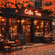 A small café on a quiet street