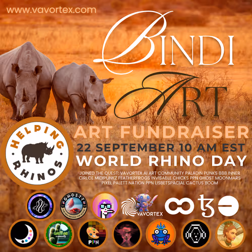 BINDI ART - Save Rhino Charity Collection