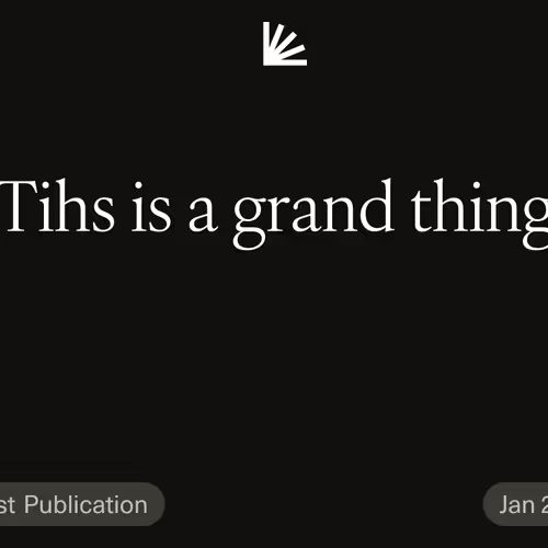 Tihs is a grand thing
