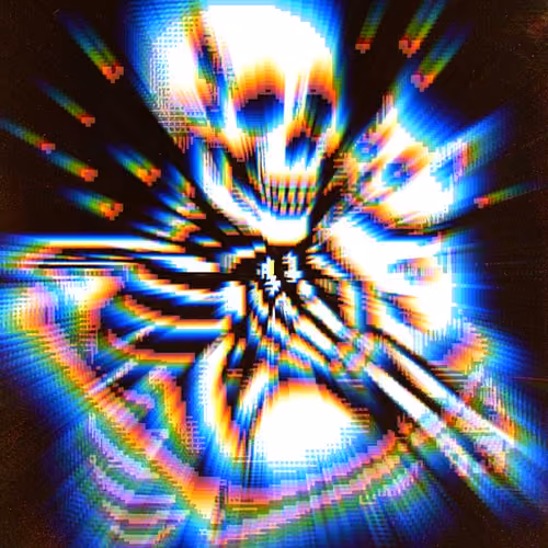 Mr Miggles and his skeleton
