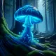 Blue Wild Mushroom
