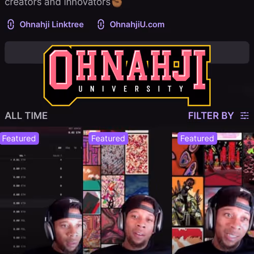 This week the Ohnahji University 🎓 began its streaming journey on Twitch 🏆
