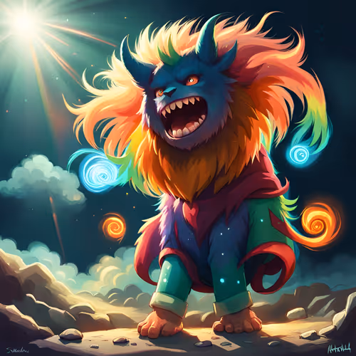 Fluffy rainbow monster (FRM)