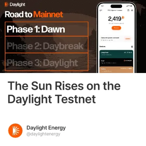 The Sun Rises on the Daylight Testnet