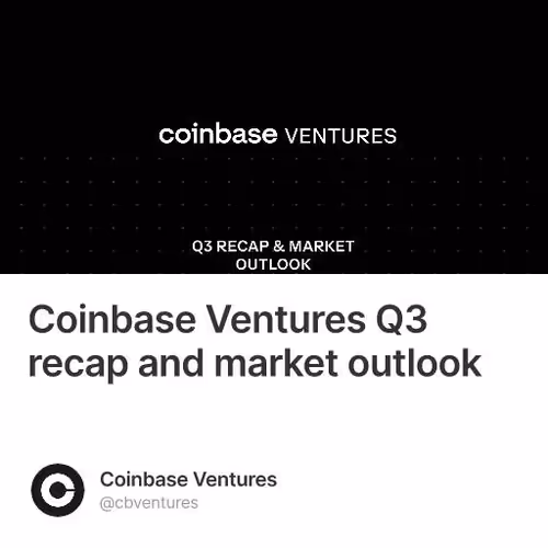 Coinbase Ventures Q3 recap and market outlook