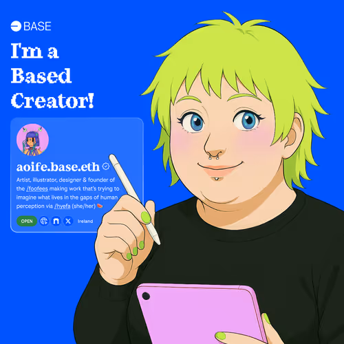 Aoife is a Based Creator