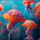 colorful jellyfish