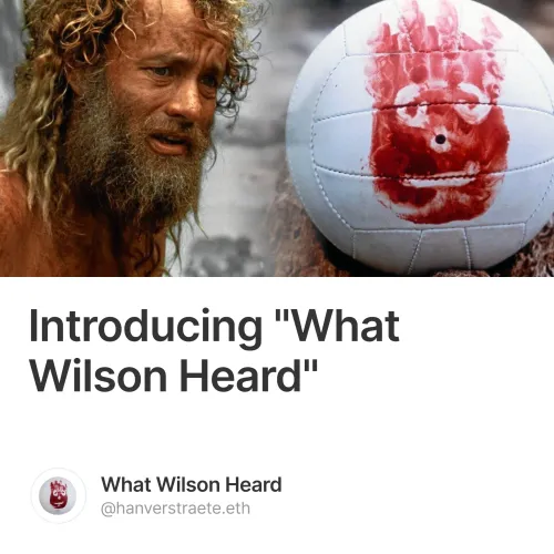 Introducing "What Wilson Heard"