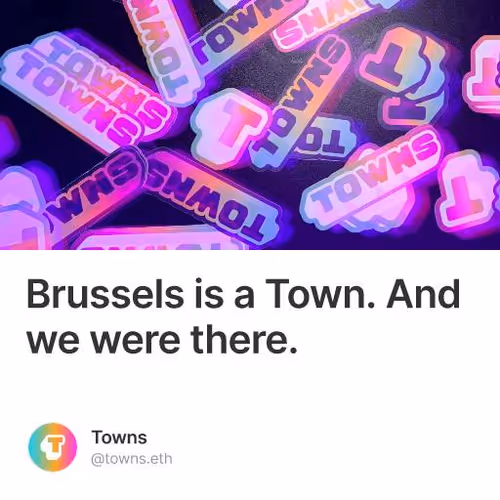 Brussels is a Town. And we were there.