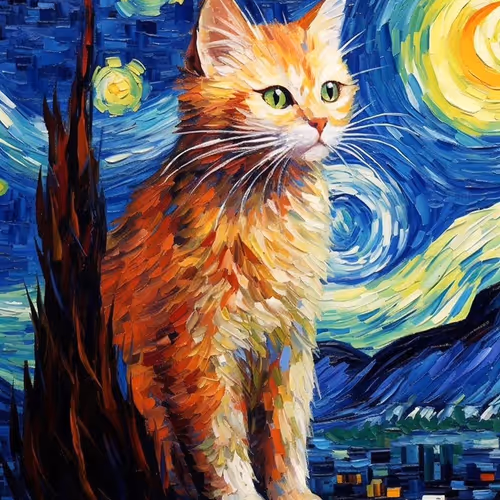 Van Gogh Cat