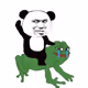 Panda Man Meme Stickers