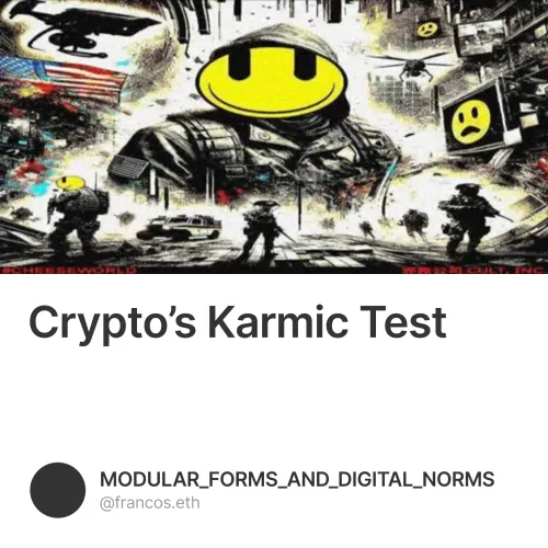 Crypto’s Karmic Test