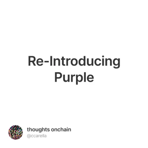 Re-Introducing Purple