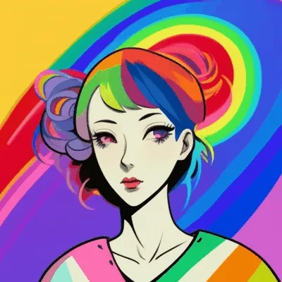 Rainbow girl