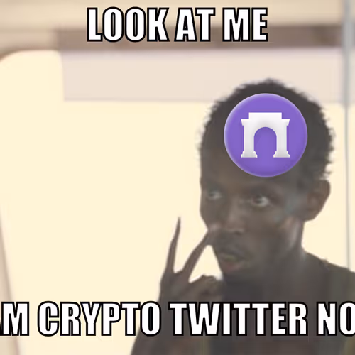 I AM CRYPTO TWITTER NOW