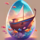 crystal egg boat