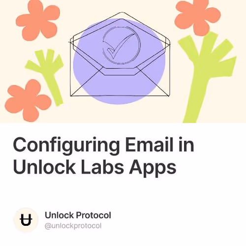 Configuring Email in Unlock Labs Apps