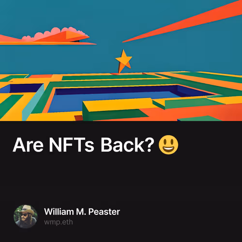 Are NFTs Back? 😃
