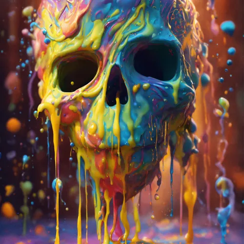 Painted Skull