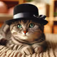 Cat with a hat