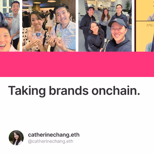 Taking brands onchain.