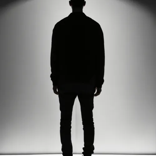 Stylish photo against a white wall