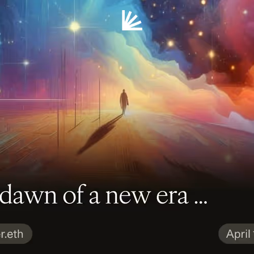 The dawn of a new era ...