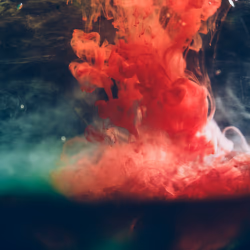 Acrylic paint in water.