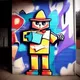 graffiti paper people