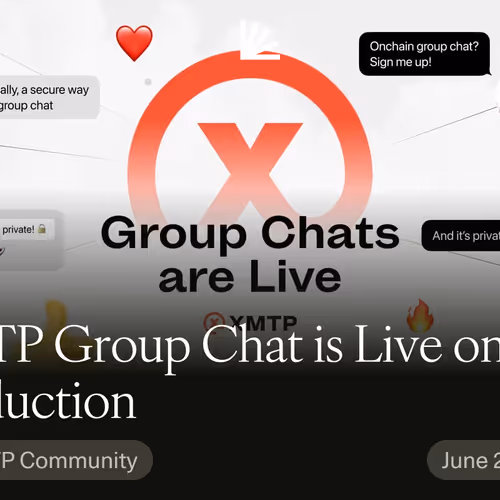 XMTP Group Chat is Live on Production