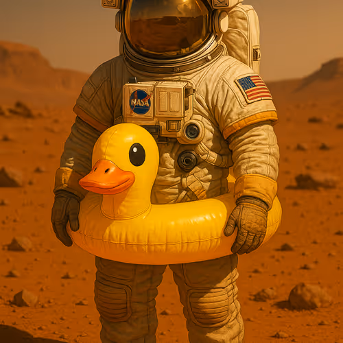 astronaut duck