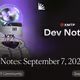 Dev Notes: September 7, 2023