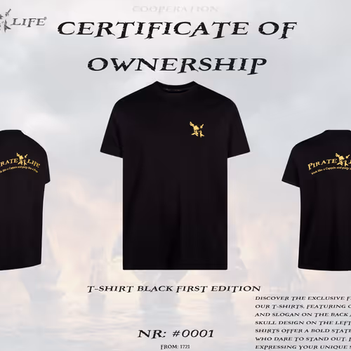 T-shirt black first edition
