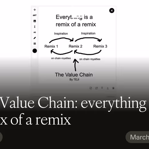 The Value Chain: everything is a remix of a remix