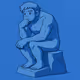 think blue