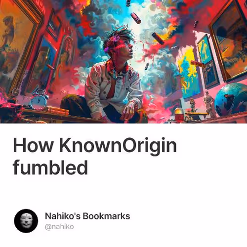 How KnownOrigin fumbled