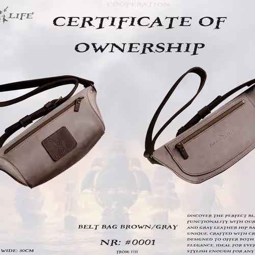 Belt bag brown / gray