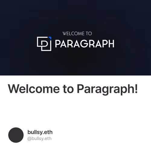 Welcome to Paragraph!