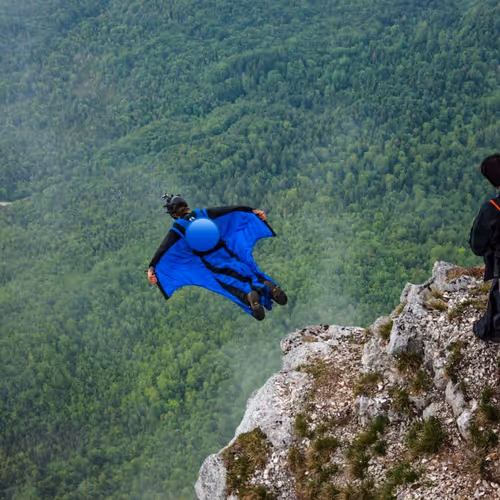 BASE jumping