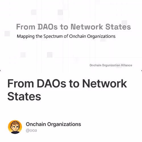 From DAOs to Network States