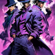 Cyberpunk Street Fighters In Purple Warp