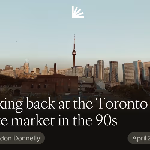 Looking back at the Toronto real estate market in the 90s