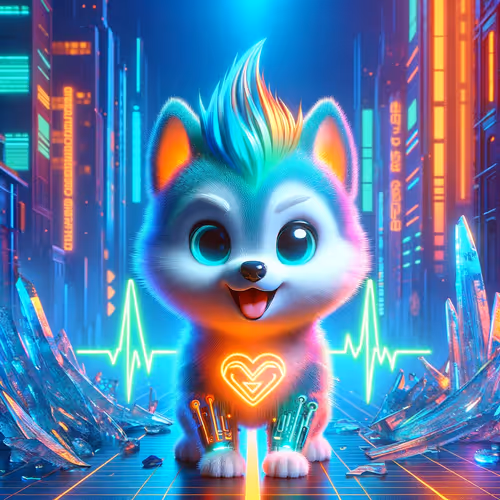 Neon Glow IceDoge