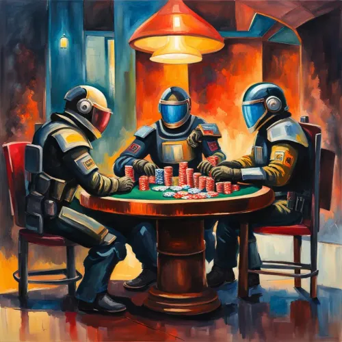 Bounty Hunters Playing Poker