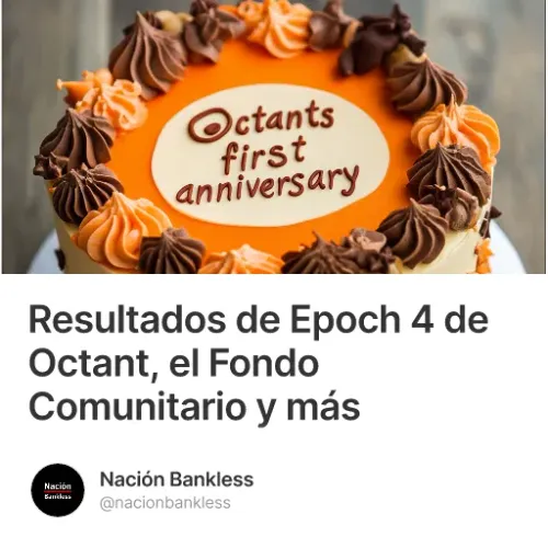 Resultados de Epoch 4 de Octant, el Fondo Comunitario y más