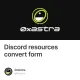 Discord resources convert form